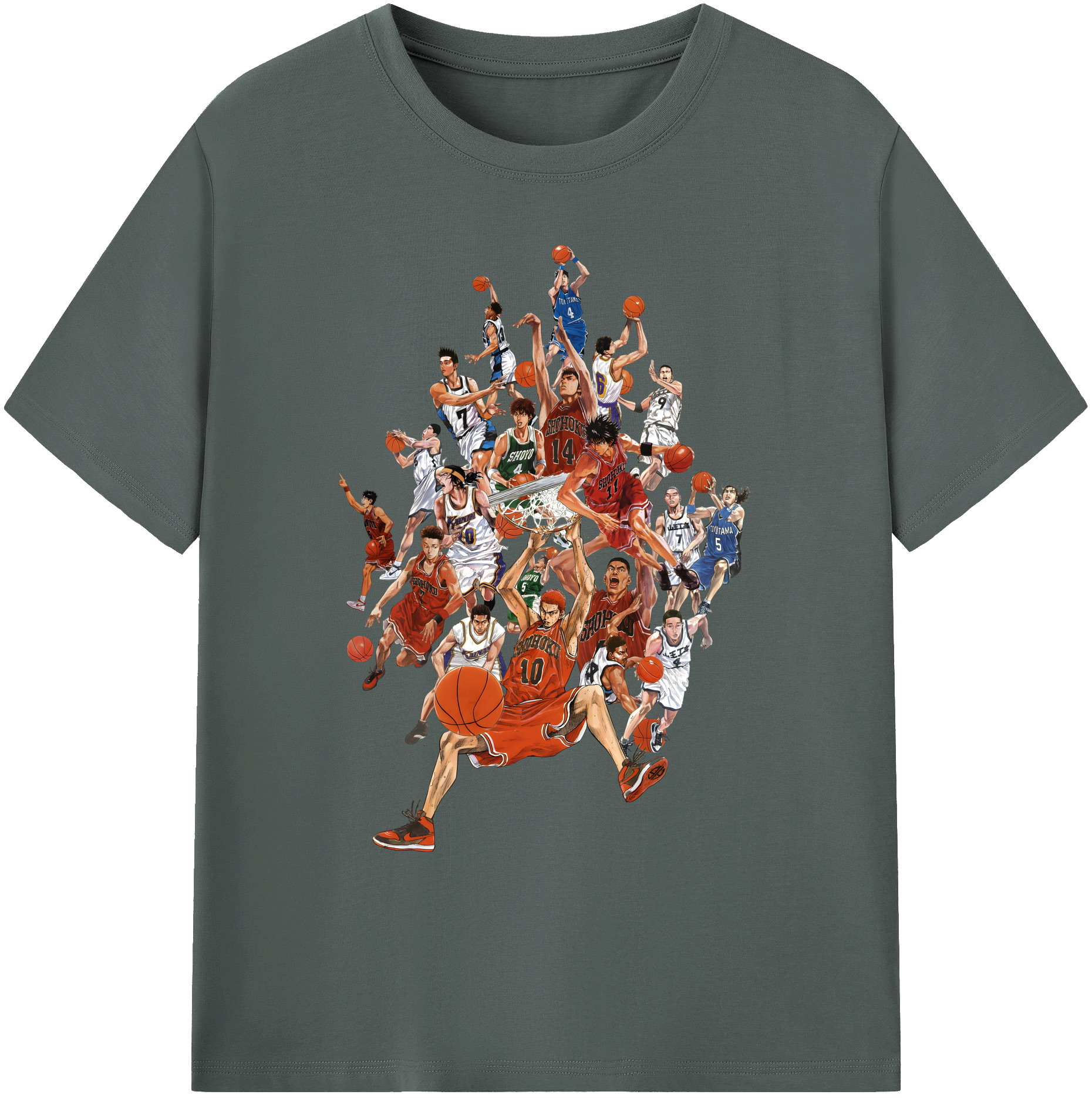 （画像用） SLAM DUNK／スラムダンク 綿100％ メンズ半袖Tシャツ｜肌触りやわらか＆通気性